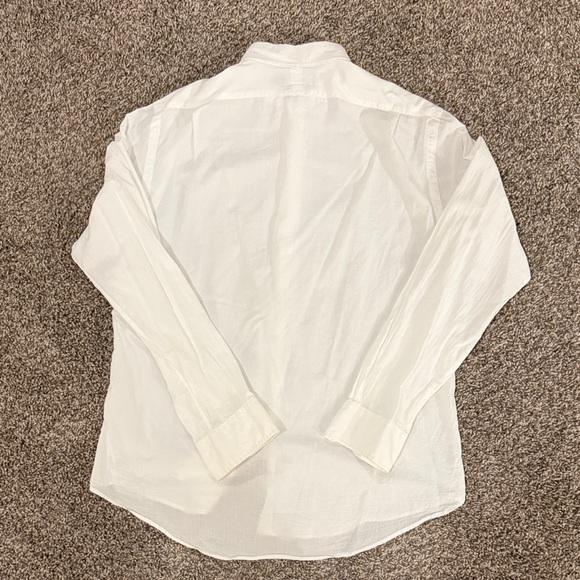 Vintage Polo Ralph Lauren White Casual Button Down Shirt Mens Large - Picture 5 of 5